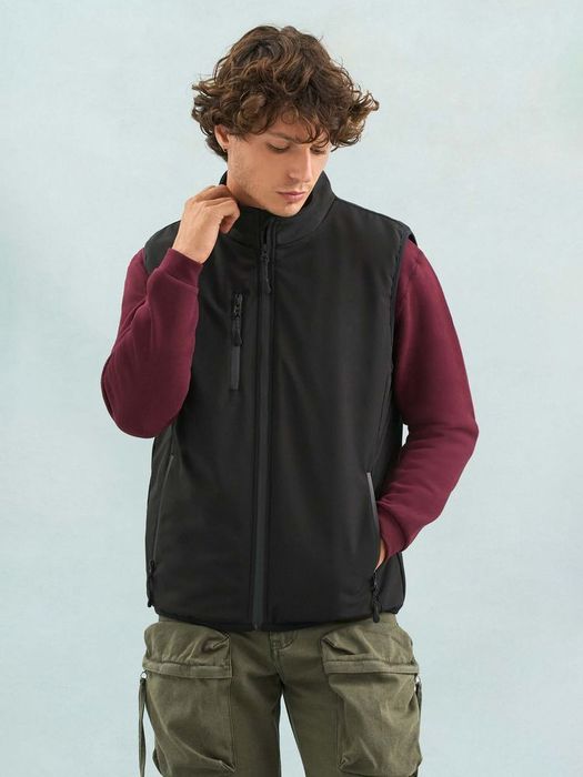 Жилет софтшелл унисекс Falcon BW, красный