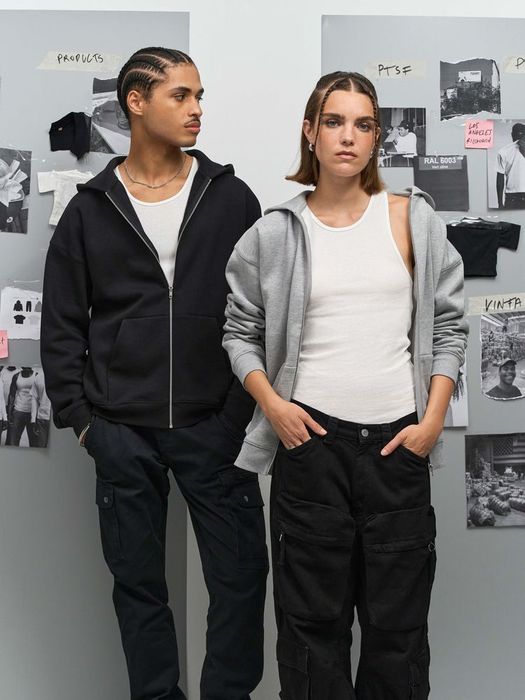 Толстовка унисекс на молнии Jelo, черная