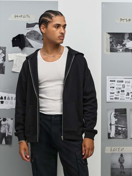 Толстовка унисекс на молнии Jelo, черная