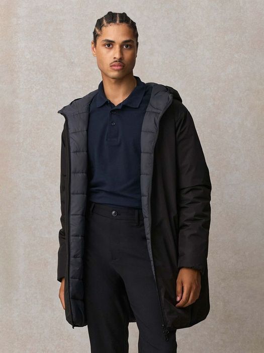 Куртка-парка унисекс Reverse, черная