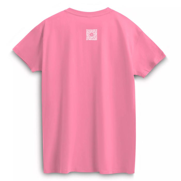 Футболка унисекс «Девочка и шарик», розовая