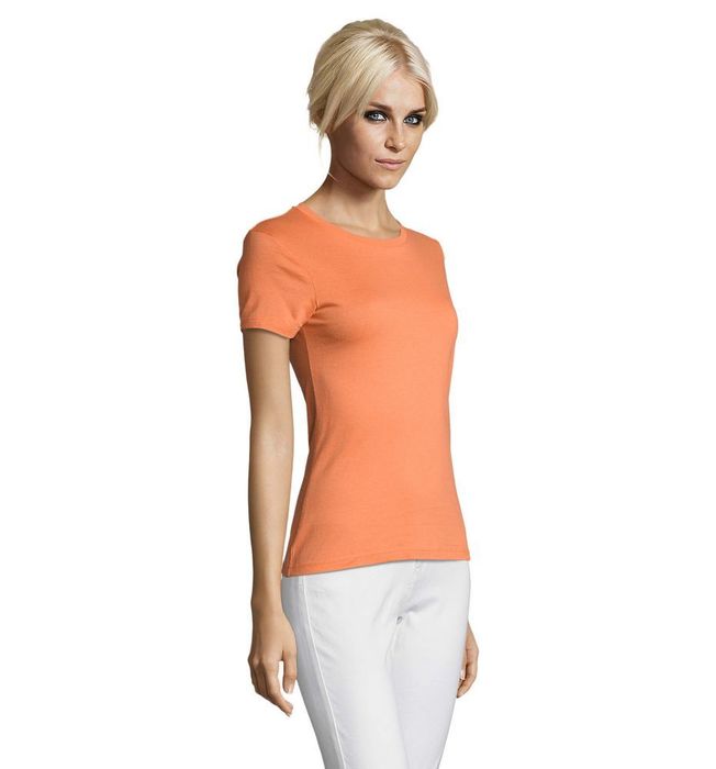 Футболка женская REGENT WOMEN, оранжевая (абрикосовая)