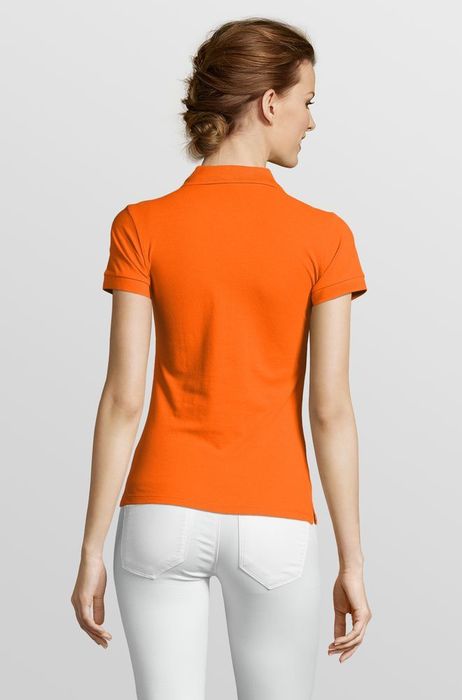 Рубашка поло женская PEOPLE 210, оранжевая