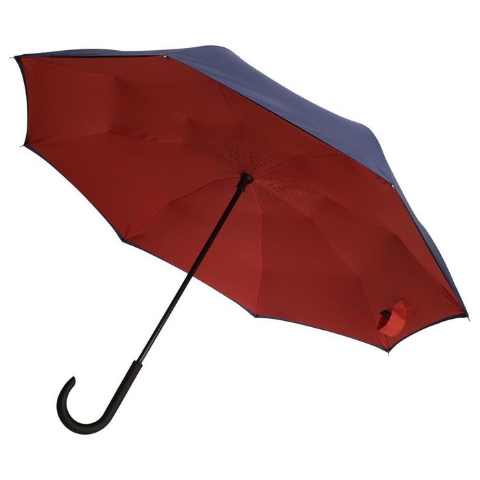 Зонт наоборот Unit Style, трость, сине-красный