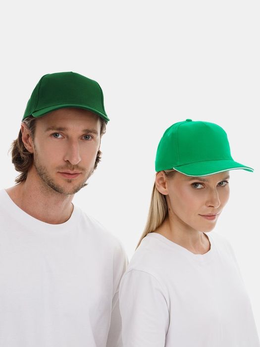 Бейсболка LONG BEACH, темно-зеленая