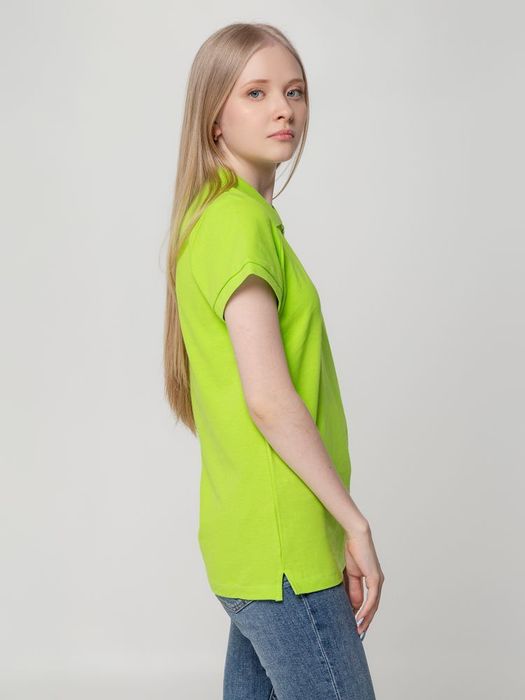 Рубашка поло женская Virma Lady, зеленое яблоко