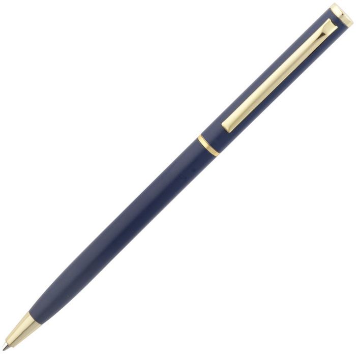 Ручка шариковая Hotel Gold, ver.2, матовая синяя