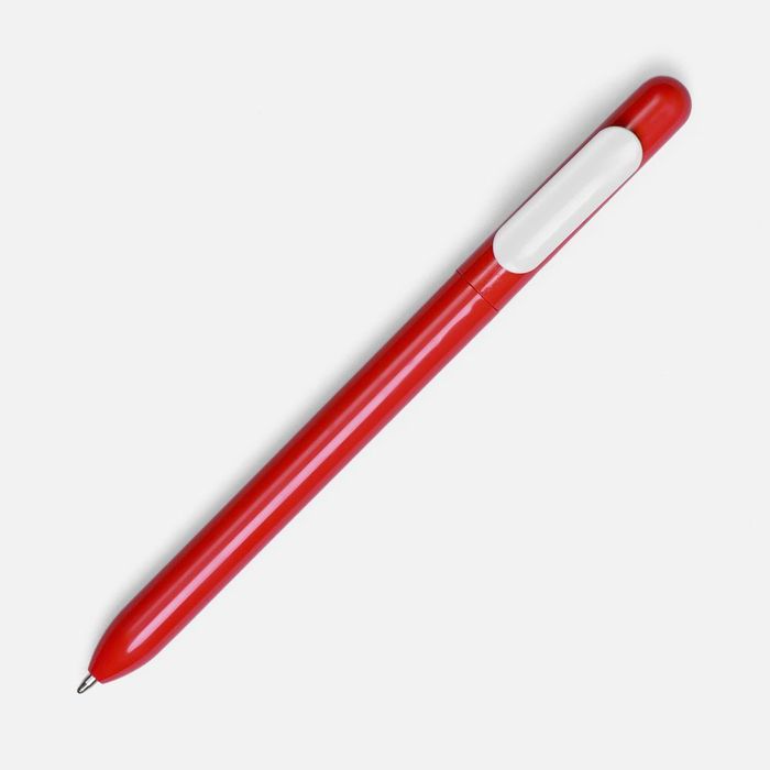 Ручка шариковая Slider, красная с белым