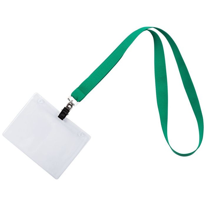 Лента для бейджа Neckband, зеленый