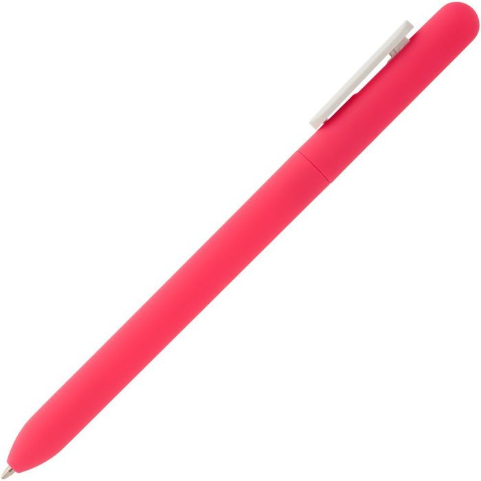 Ручка шариковая Slider Soft Touch, розовая с белым