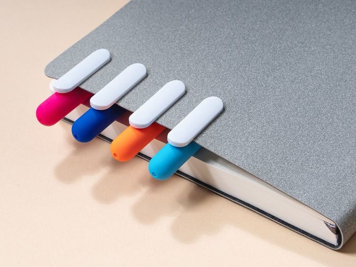 Ручка шариковая Slider Soft Touch, розовая с белым