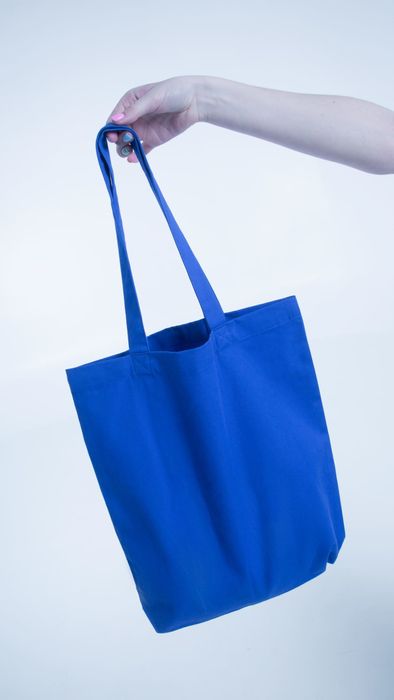 Холщовая сумка Avoska, ярко-синяя