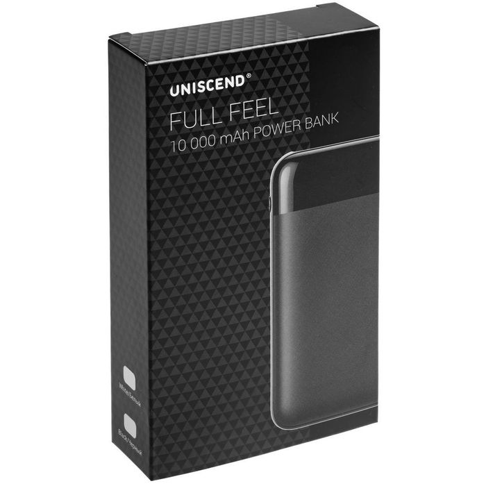 Внешний аккумулятор Uniscend Full Feel 10000 mAh с индикатором, белый