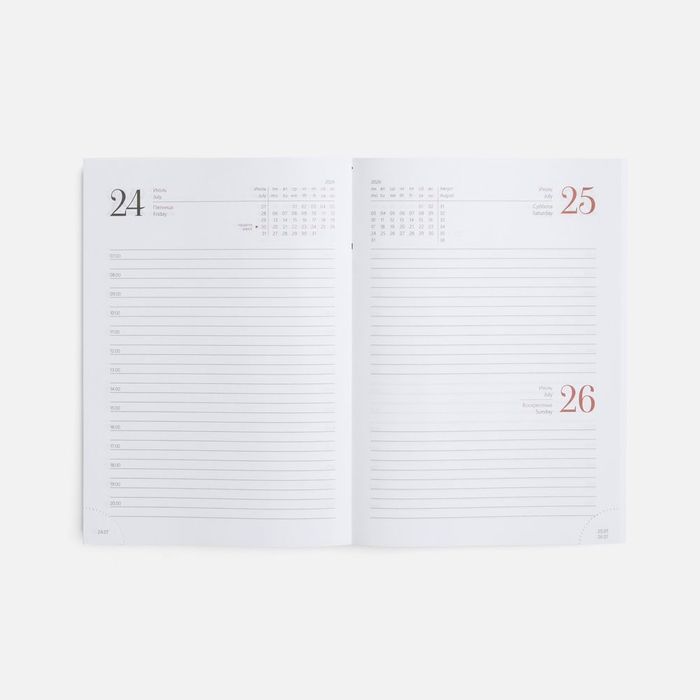 Ежедневник New Nebraska, датированный, черный