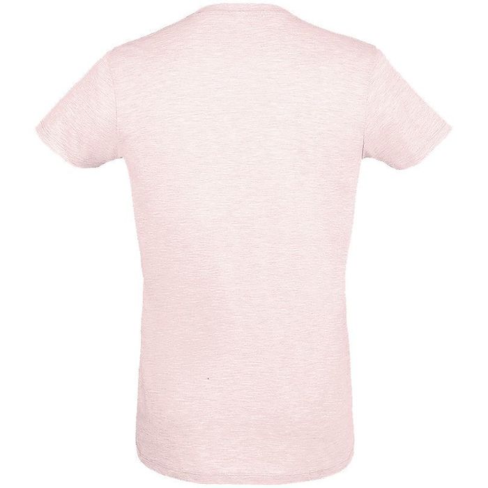 Футболка мужская приталенная REGENT FIT 150, розовый меланж