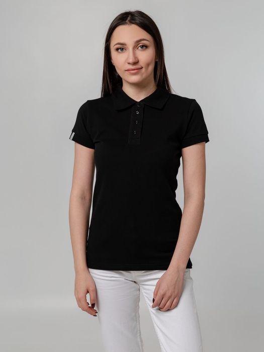 Рубашка поло женская Virma Premium Lady, черная
