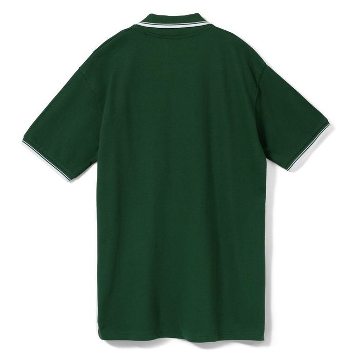 Рубашка поло мужская с контрастной отделкой PRACTICE 270, зеленый/белый