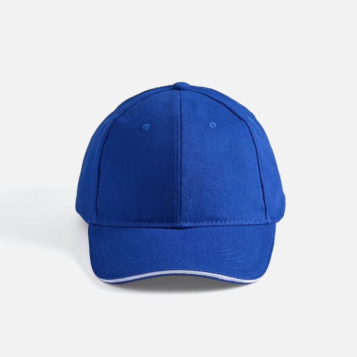 Бейсболка BUFFALO, ярко-синяя с белым