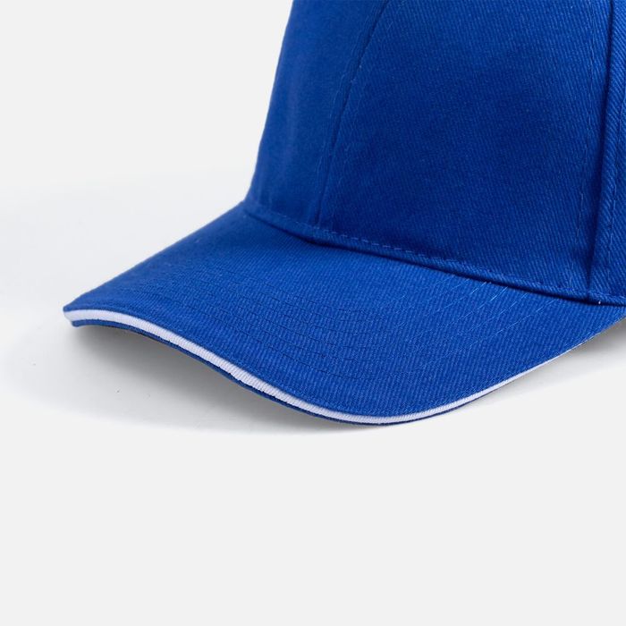 Бейсболка BUFFALO, ярко-синяя с белым