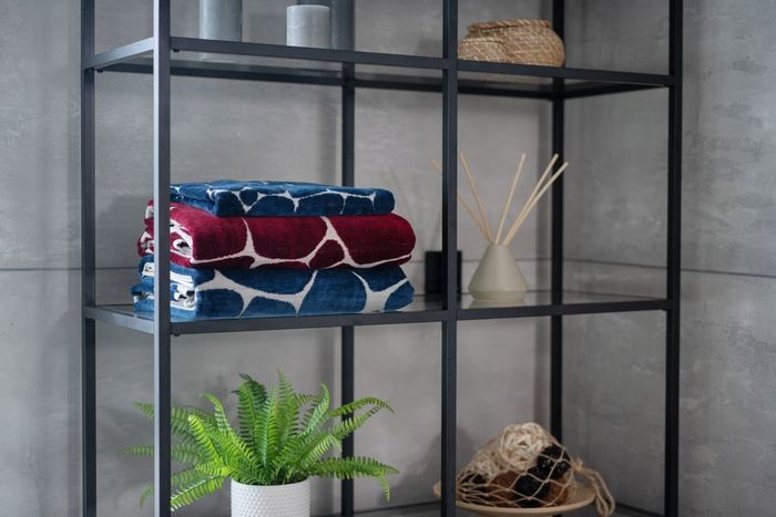 Полотенце Giraffe, большое, бежевое с зеленым