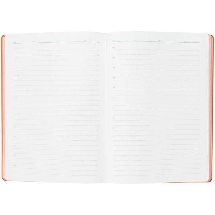 Ежедневник Flexpen, недатированный, серебристо-оранжевый