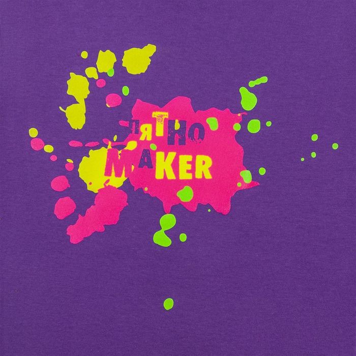 Футболка детская «Пятно Maker», фиолетовая