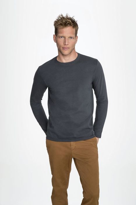 Футболка с длинным рукавом IMPERIAL LSL MEN, темно-серая (графит)