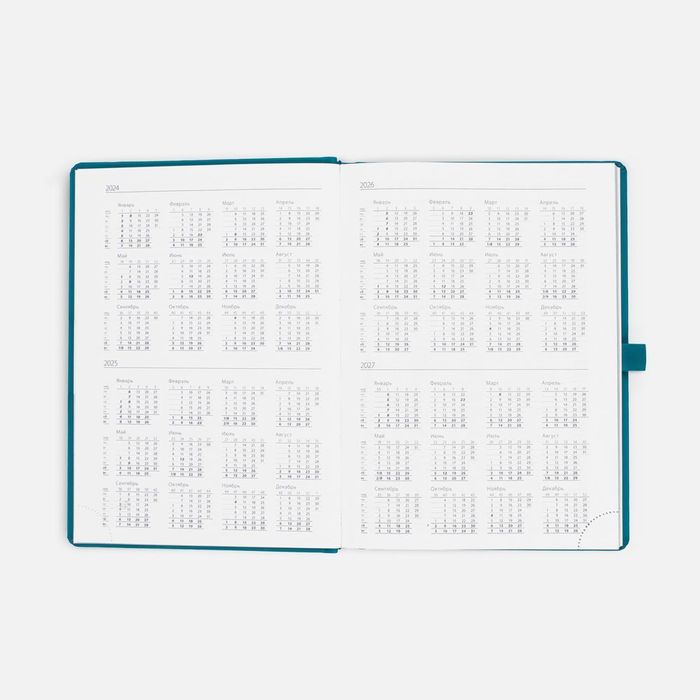 Ежедневник Favor, недатированный, бирюзовый
