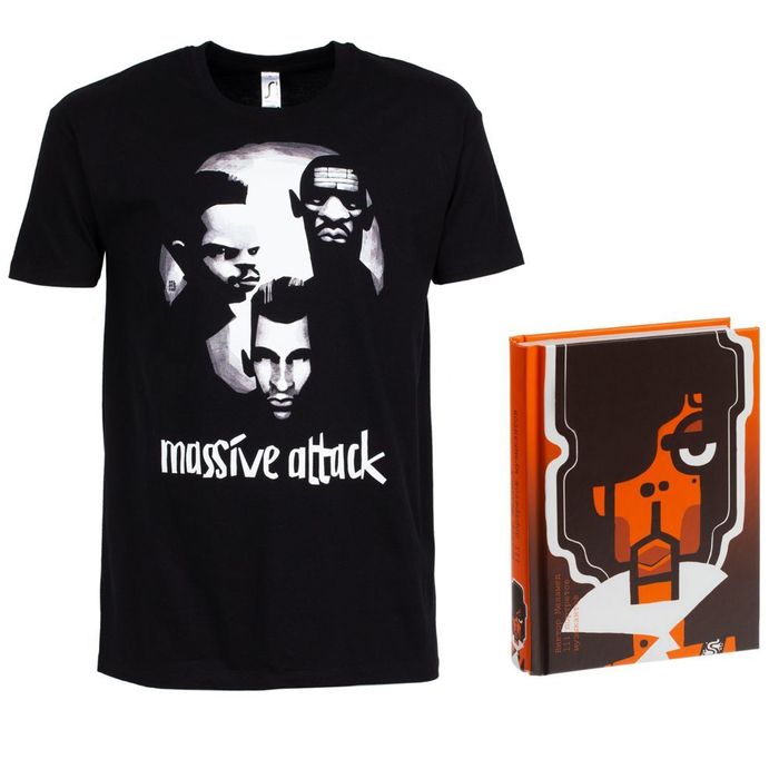 Набор «Меламед. Massive Attack»: книга «111 портретов музыкантов» и футболка, черная