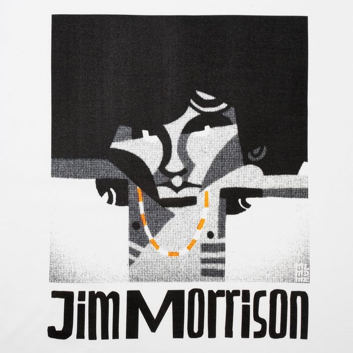 Набор «Меламед. Jim Morrison»: книга «111 портретов музыкантов» и футболка, белая