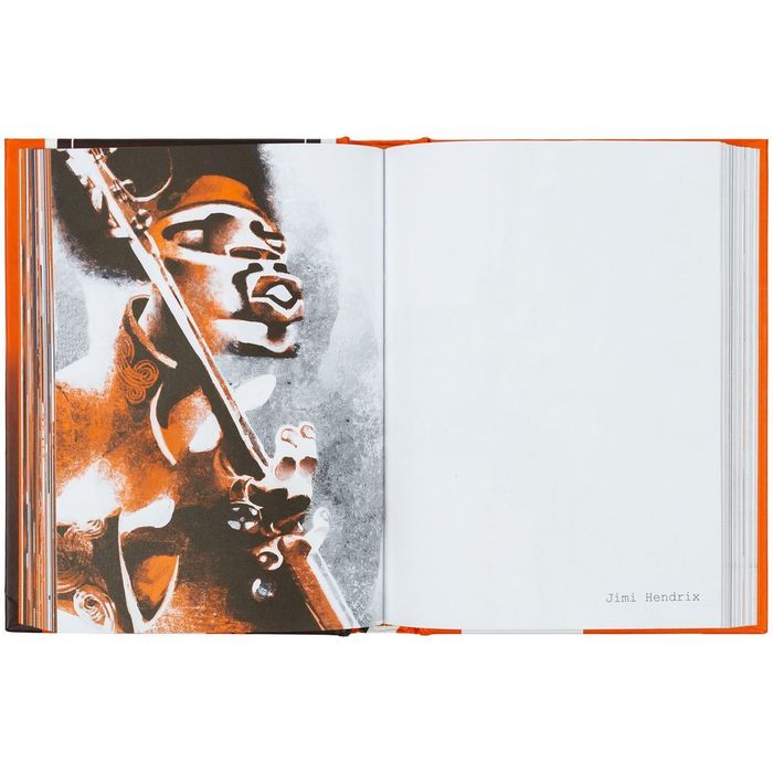 Набор «Меламед. Jimi Hendrix»: книга «111 портретов музыкантов» и футболка, черный меланж