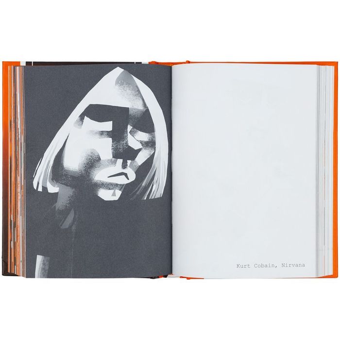 Набор «Меламед. Kurt Cobain»: книга «111 портретов музыкантов» и футболка, темно-серая