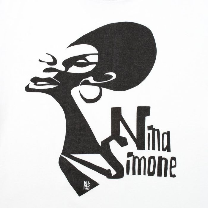 Набор «Меламед. Nina Simone»: книга «111 портретов музыкантов» и футболка женская, белая