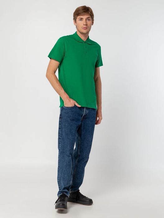 Рубашка поло мужская SUMMER 170, ярко-зеленая
