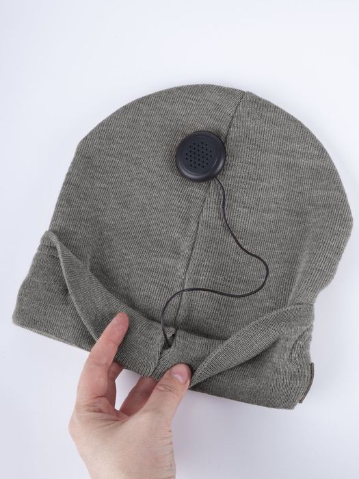 Шапка с Bluetooth наушниками Real Talk Headset, темно-серый меланж