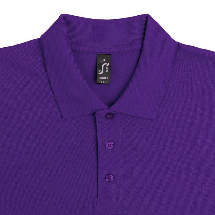 Рубашка поло мужская SUMMER 170, темно-фиолетовая