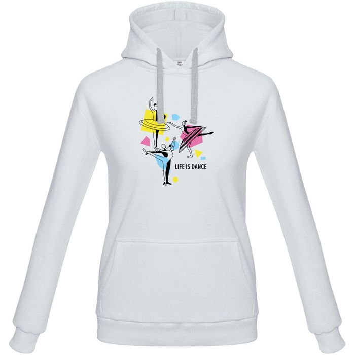 Толстовка «Life Is Dance» белая