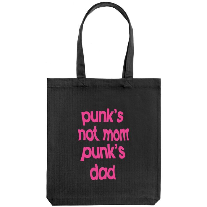 Сумка шоппер «Punk's not mom punk's dad», черная