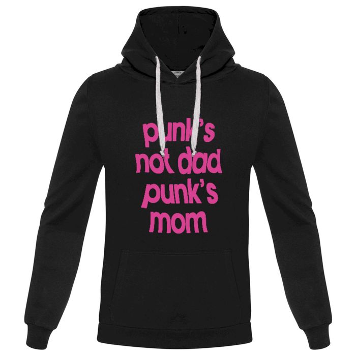 Толстовка «Punk's not dad punk's mom», черная