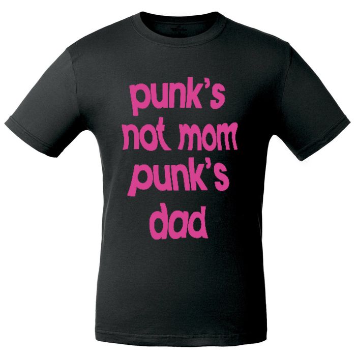 Футболка «Punk's not mom punk's dad», черная