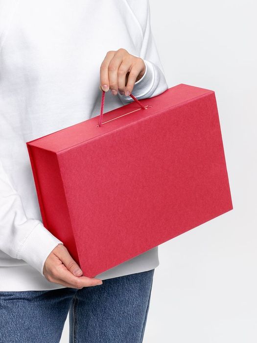 Коробка Case, подарочная, красная