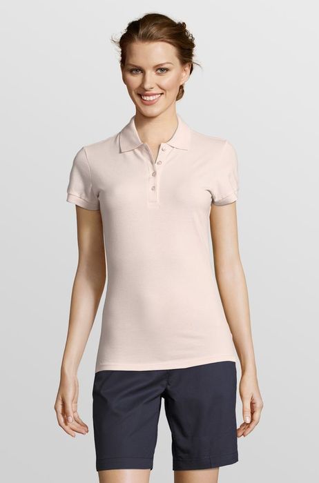Рубашка поло женская PEOPLE 210, нежно-розовая