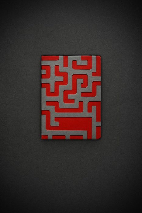 Ежедневник Labyrinth, недатированный, красный