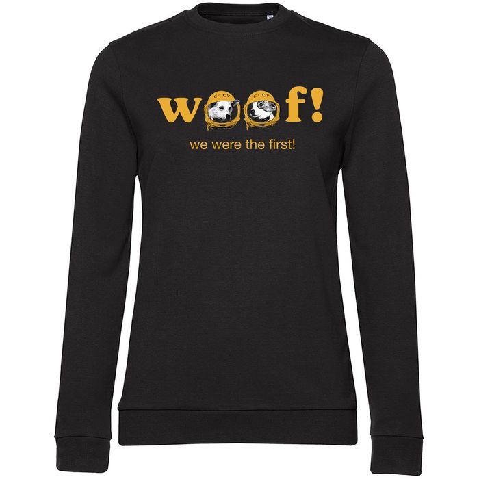 Свитшот женский «Woof» , чёрный