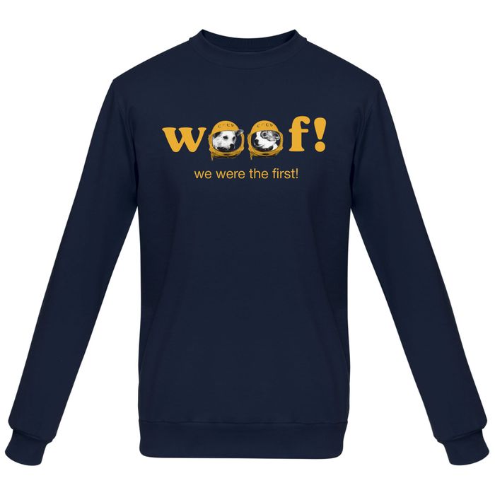 Свитшот «Woof» , тёмно-синий