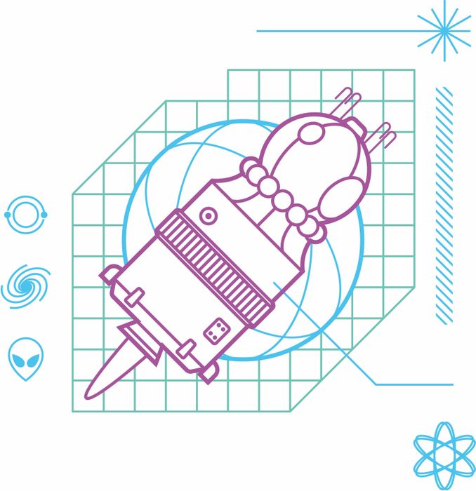 Футболка «First man in space» , чёрная