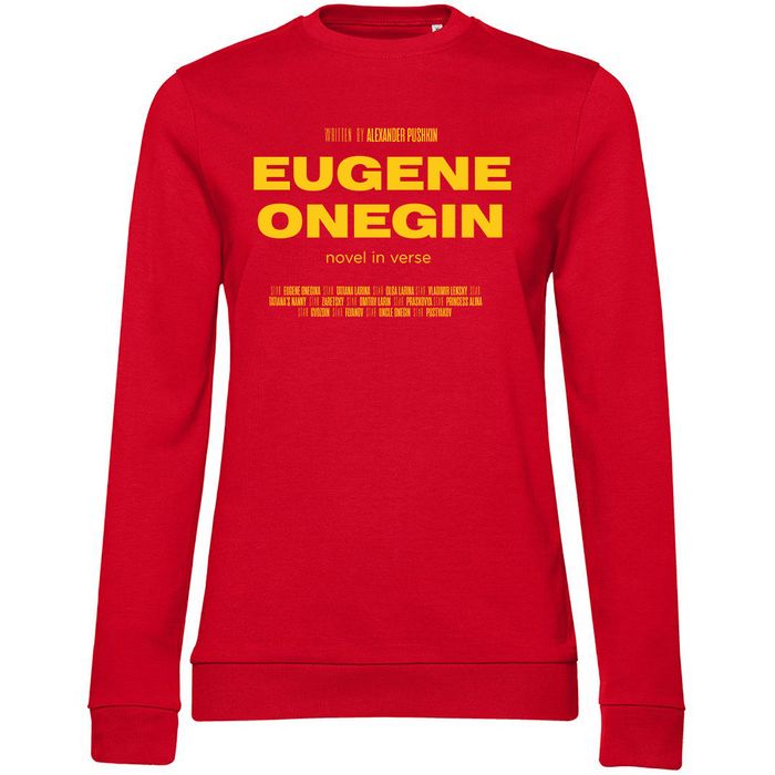 Свитшот женский «Eugene Onegin» , красный