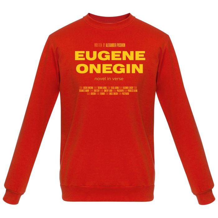 Свитшот «Eugene Onegin» , красный