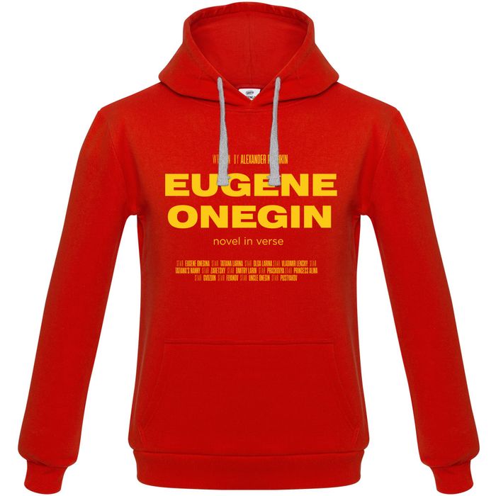 Толстовка с капюшоном «Eugene Onegin» , красная