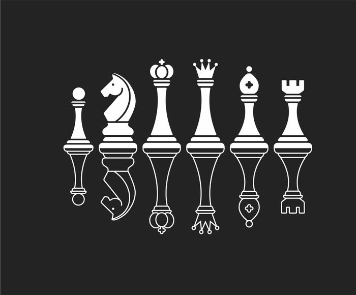 Холщовая сумка «Шахматы», черная
